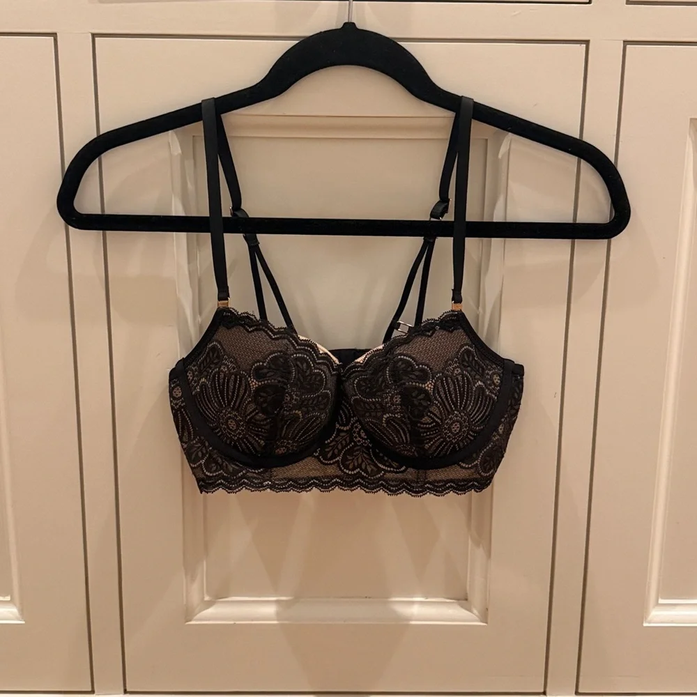 Aerie Real Power Balconette Lightly Lined Bra 32C - Picture 3 of 7